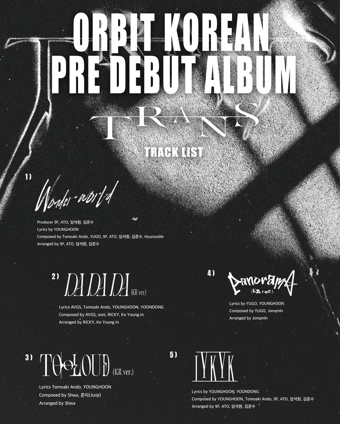 ORβIT Unveil Tracklist for 4th Mini Album “TRANS”